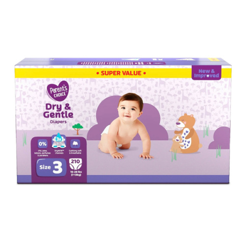 Parent's Choice Dry & Gentle Diapers Size 3, 210 Count (Select for More Options) HSA/FSA Eligible - Walmart.com