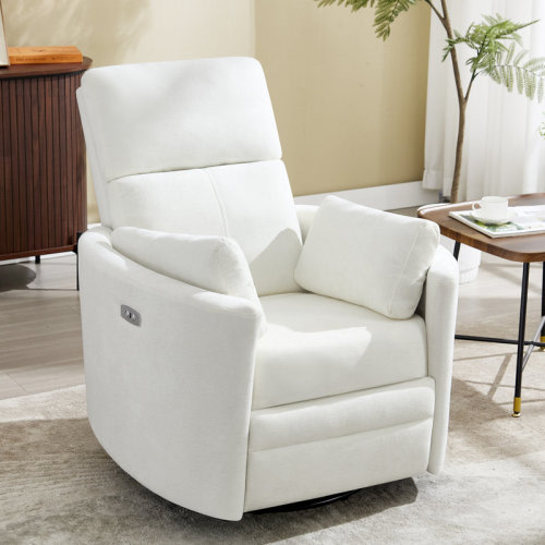 Ebern Designs Ultimate Comfort Luxurious Power Recliner: Adjustable Pillows And Swivel Rocker Desig & Reviews | Wayfair