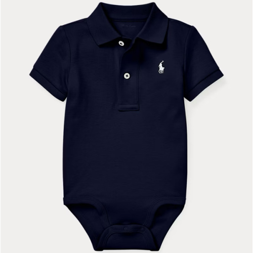 Soft Cotton Polo Bodysuit | Ralph Lauren