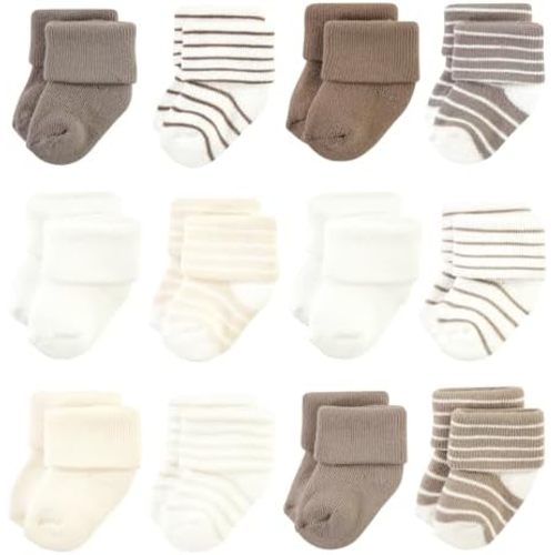Hudson Baby Baby 8-pack Cotton Rich Newborn and Terry Socks