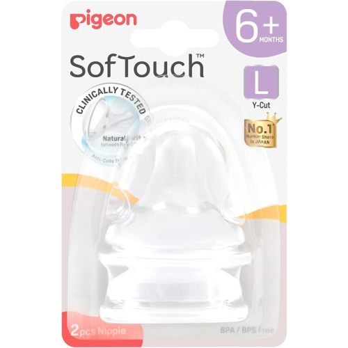 Pigeon SofTouch BPP Nipple, Large (2 Pieces)