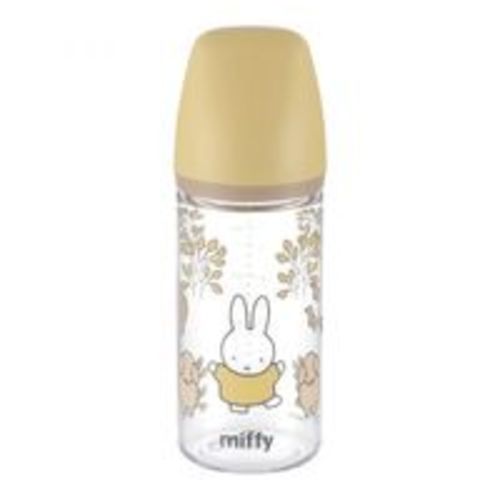 Richell Miffy On-the-Go Milk Bottle, Plastic Baby Bottle (for 3–18 months)