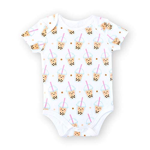The Wee Bean Organic Cotton Onesie Baby Bodysuit, Soft and Comfortable Baby Onesies Made from Organic Cotton and Spandex