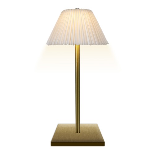 Cordless Rechargeable Accordion Shade Table Lamp