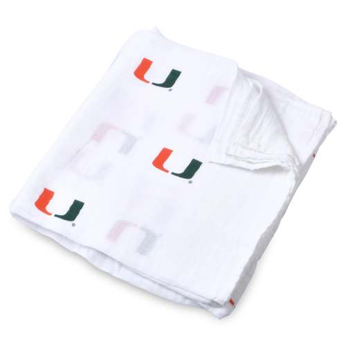 Miami Hurricanes Swaddle Blanket