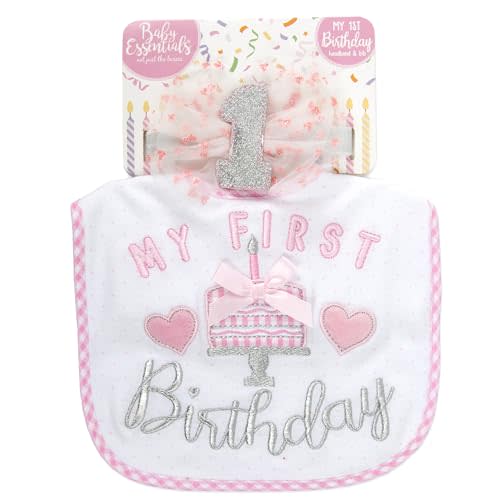 Baby Holiday Gift Sets, 2 Piece Infant Outfit Accessory Bib Set for First Birthday, Valentine's Day, Halloween, & Christmas