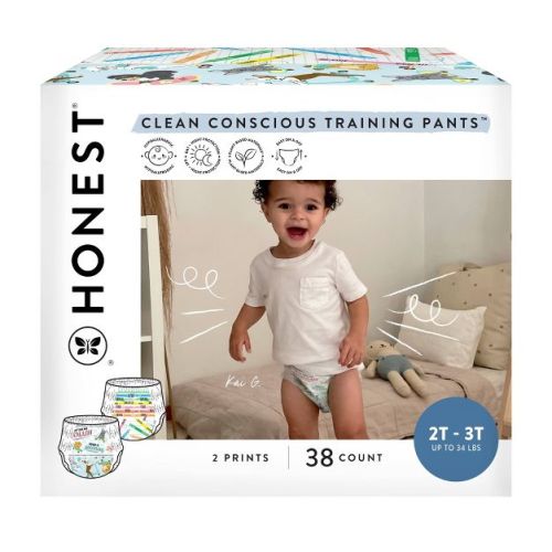 The Honest Company Clean Conscious Training Pants- Size 2T/3T - 38ct