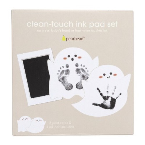 Pearhead Halloween 6"x6.25" Clean-Touch Ink Pad Set - Ghost