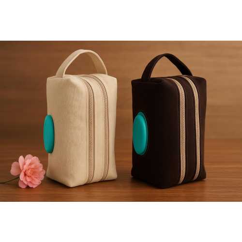 Handmade baby wipe and diaper pouch