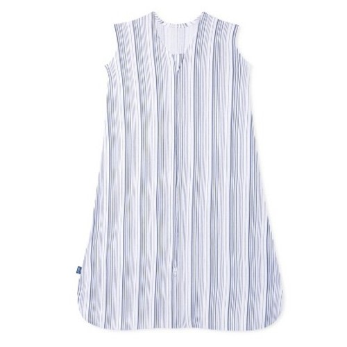 HALO Innovations SleepSack Cotton Wearable Blanket - Blue Striped - L