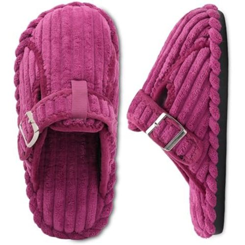 XIHALOOK Womens Slippers Adjustable House Shoes Memory Foam Comfy Soft Slippers Slip On Clogs for Indoor Outdoor