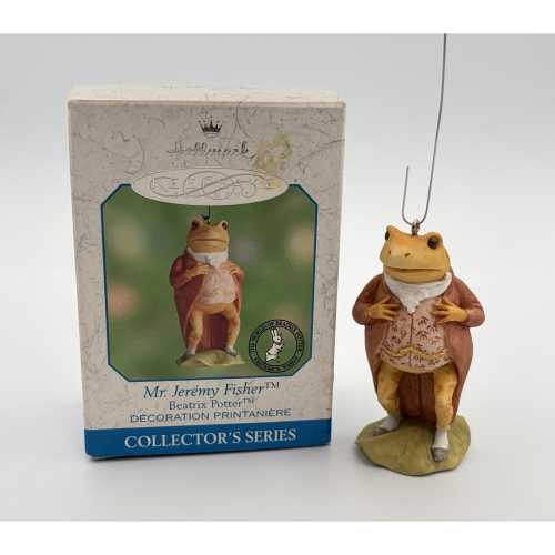 Hallmark Keepsake Ornament Mr. Jeremy Fisher Frog Beatrix Potter 2000 5th VTG