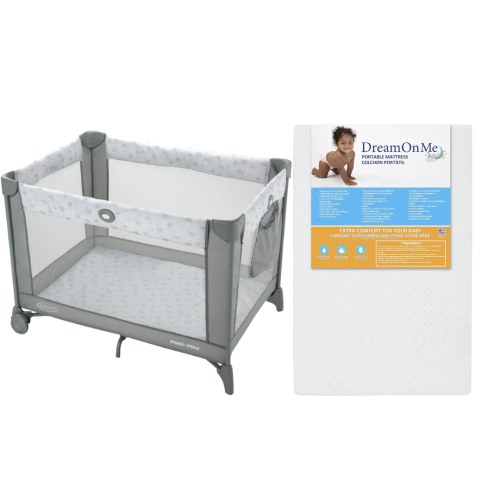 Portable Rest & Play Baby Bundle – Mini Crib Mattress & Infant Playard