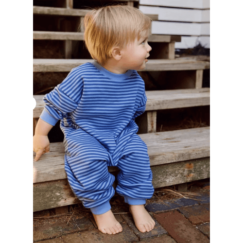 Marlowe Jumpsuit - Bel Air Blue Stripe