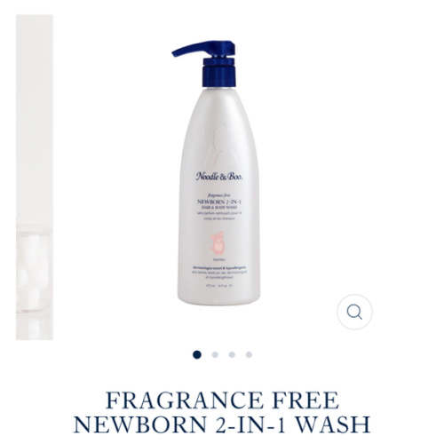 Fragrance Free Newborn 2-in-1 Wash – Noodle & Boo