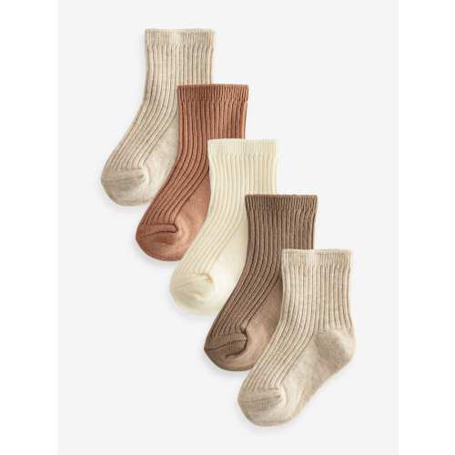 Neutral Baby Socks 5 Pack (0mths-2yrs)