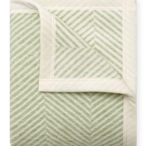 Chappy Wrap Harborview Herringbone Sprout Green Mini Blanket