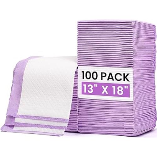 Baby Disposable Changing Pads 100 Pack Disposable Baby Underpads Ultra Soft Waterproof Diaper Changing Liners 13 x 18 in