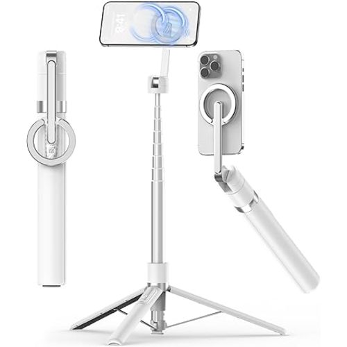 TONEOF 68" Magnetic Aluminum Phone Tripod Selfie Stick for iPhone & Android