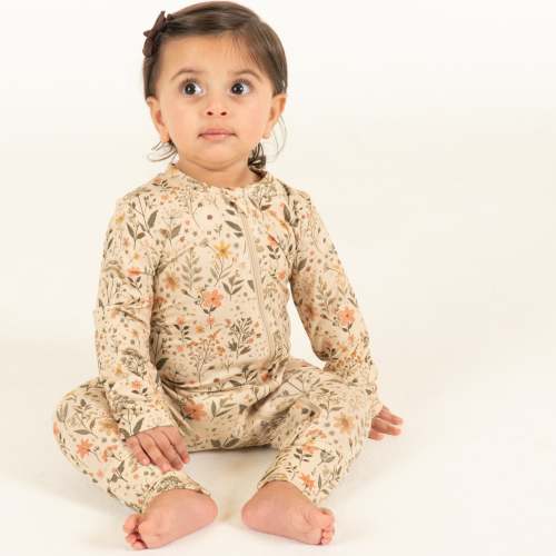 Spring Floral - Footie size 18-24m