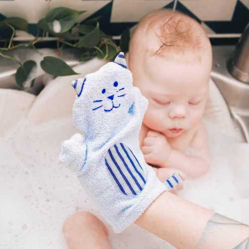 Kitty Puppet Washcloth | Cute Cat Bath Towel for Kids | Fun & Functional Baby Washcloth | Perfect Gift Idea for Cat Lovers