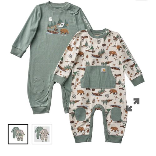 Girls' 2-Piece Long Sleeve Outdoor Coverall Set (Baby) | Carhartt