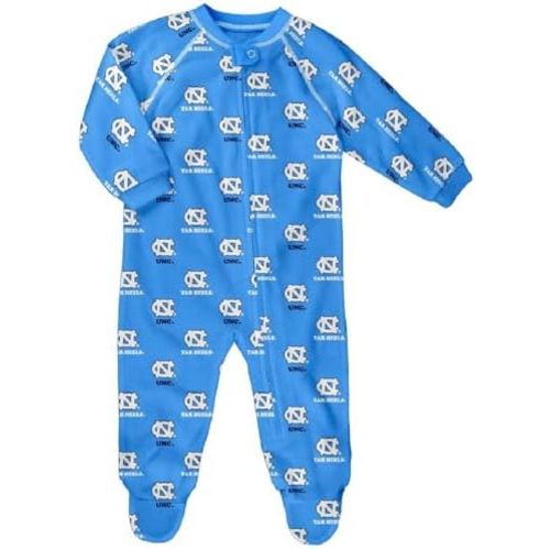 Outerstuff College NCAA Newborn Infant Raglan Full Zip Coverall Sleeper Onesie - (0-24 months)