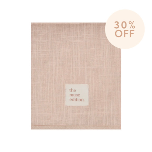 Natural Linen Baby Blanket