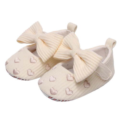 Ticikt Baby Boys Girls Slippers Cozy Booties Soft Bottom Warm Cartoon Socks Crib Shoes,Color:Beige,Size:0-6 Months