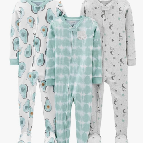 Simple Joys by Carter's Baby Boys 3 pack Snug Fit Footed Cotton Pajamas
