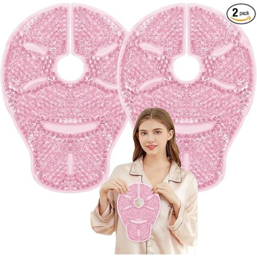Breast Therapy Ice Packs Large Hot Cold Breast Pads, Nipple Cooling Gel Pads for Clogged Milk Duct Relief, Engorgement, Breast Augmentation Surgery, Breastfeeding Essentials for New Moms, 2 Pack