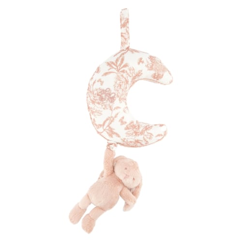 Tartine et Chocolat Augustin the Musical Rabbit - Toile de Jouy Pink