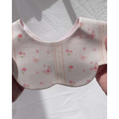 3- Layer Dribble Bib - Butterfly Bloom