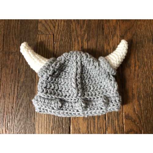 Viking Warrior Helmet Hat, Baby Child Adult Nordic Warrior Hat, Grey Viking Hat, Photo Prop Viking Horns Hat, Nordic Viking Costume Hat