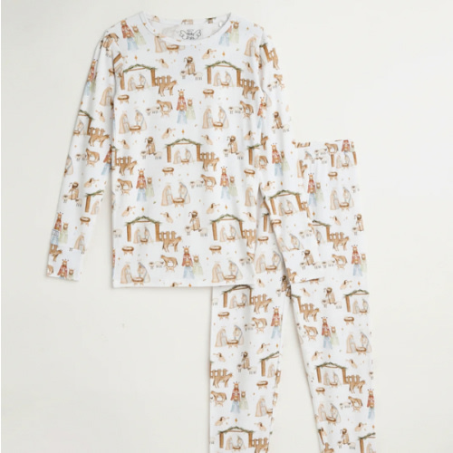 The First Noel PJ Long Sleeve Set Bamboo