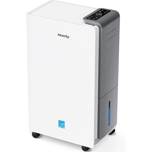 AEOCKY 4500 Sq.Ft Energy Star Most Efficient 2025 Dehumidifier, Max 80 Pint/Day Smart Compressor Dehumidifier with Drain Hose, Intelligent Humidistat,for Basement,Bedroom,Home,Bathroom