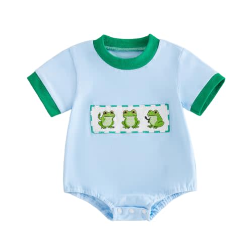 Newborn Baby Boy Girl Summer Clothes Funny Print Sweatshirt Romper Oversized Infant Short Sleeve Bodysuit