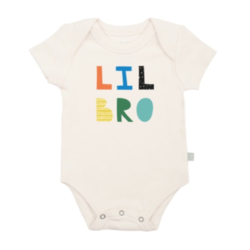 Organic Baby Graphic Bodysuit | Lil Bro, Newborn
