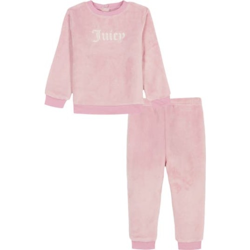 Faux Shearling Pullover & Joggers Set