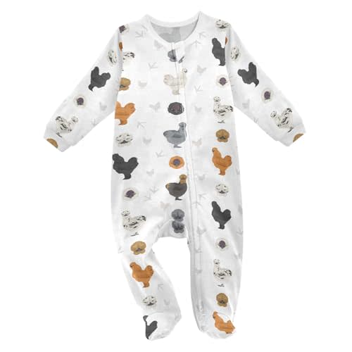 vvfelixl Bernese Mountain Dog Baby Sleepers For Girl Boys Newborn Baby Play One-Piece Footies For 0-24 Months