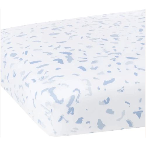 Boone Blue Crib Sheet