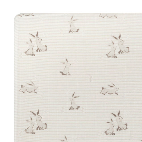 Birch Lane™ Garcia 100% Organic Cotton Bunny Crib Sheet, GOTS Certified, Ultra-Soft, Birch Lane & Reviews | Wayfair