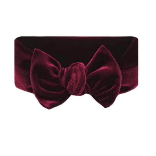 Velvet - Wine Knot Headband