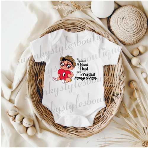 Bad Bunny Inspired Baby Shirt • Latin Baby Outfit • Music Lover Baby Tee • Funny Baby Shirt • Unique Baby Shower Gift