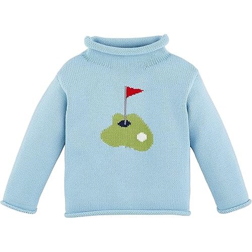 Mud Pie Unisex-Child Children Golf Rollneck Sweater