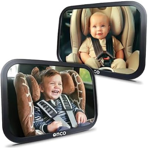 Baby Car Mirror for Rear Facing Seats (2 Pack)