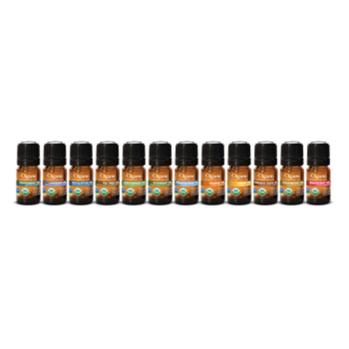 Organic Aromatherapy Set - Top 12 Essential Oils 12x0.17oz