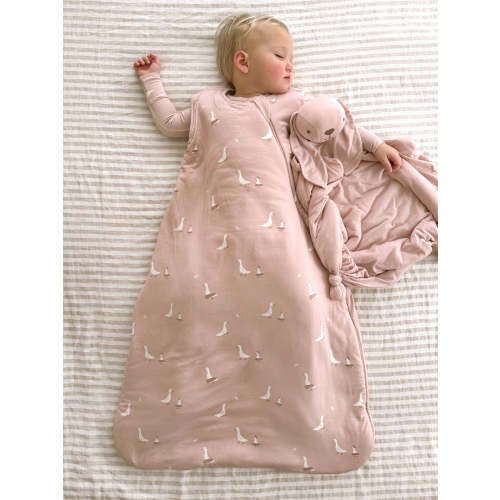 Tutu Goose Blush Pink Bamboo Viscose Sleep Sack | günamüna