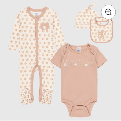 Chelsea 4pc Sleepsuit/Body/Bib & Hat Gift Set