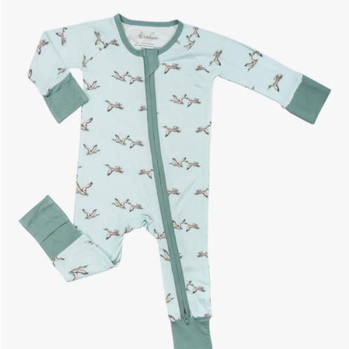 LollyBanks Baby Pajamas, 2-Way Zipper Romper, 95% Viscose Made from Bamboo and 5% Spandex, Baby Sleepers